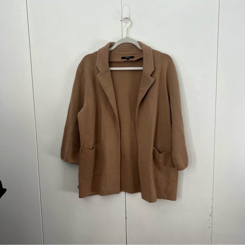 Quince Brown Cardigan Sweater Cozy Knit Design